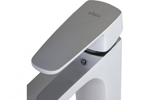 Смеситель для раковины Ekko E10301 цвет Хром Белый
