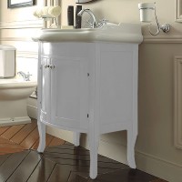 Тумба под раковину Kerasan Retro 60 735130 Белая матовая массив дерева
