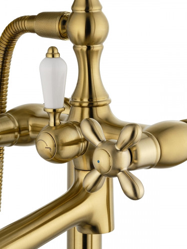 Смеситель для ванны Wonzon &amp; Woghand Retro WW-88649020-BG универсальный цвет Брашированное золото