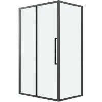 Душевой уголок Grossman Cosmo 120х80 120.K33.02.1280.21.00 профиль Черный матовый стекло прозрачное