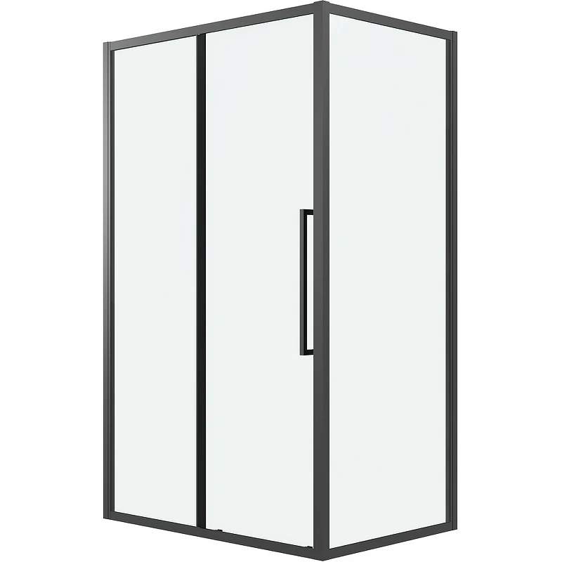 Душевой уголок Grossman Cosmo 120х80 120.K33.02.1280.21.00 профиль Черный матовый стекло прозрачное