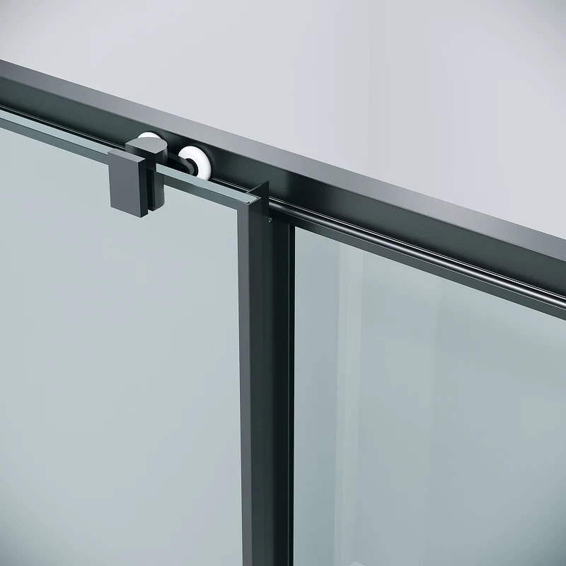 Душевой уголок Grossman Cosmo 120х80 120.K33.02.1280.21.00 профиль Черный матовый стекло прозрачное