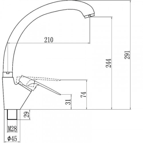 Смеситель для кухни Fmark FM4166C цвет Бронза