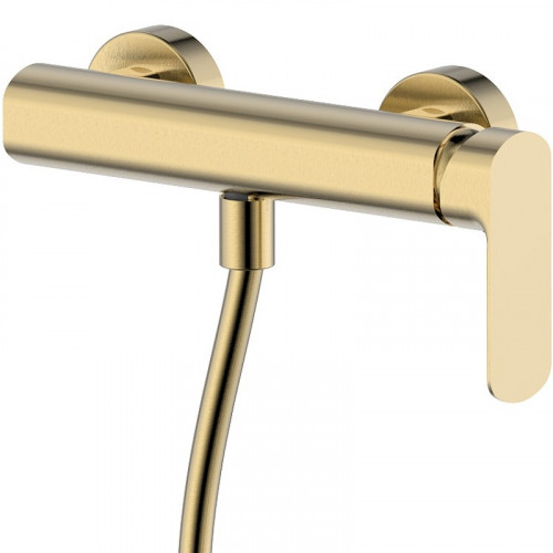 Смеситель для душа AQUAme Monza AQM6313BG Шлифованное золото латунь на стену