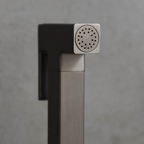 Гигиенический душ со смесителем Lemark Solo LM7172GM Графит латунь встраиваемый