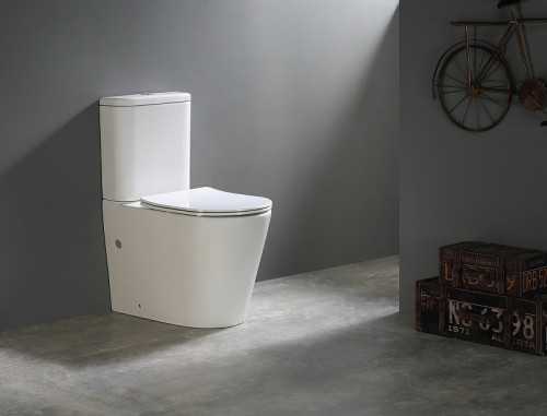 Унитаз компакт SantiLine SL-5026 Белый с бачком и сиденьем Микролифт фарфор напольный