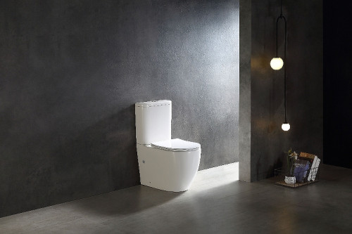 Унитаз компакт SantiLine SL-5026 Белый с бачком и сиденьем Микролифт фарфор напольный