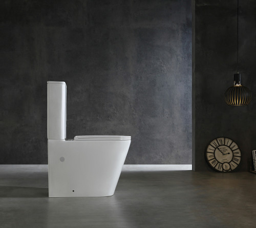 Унитаз компакт SantiLine SL-5026 Белый с бачком и сиденьем Микролифт фарфор напольный