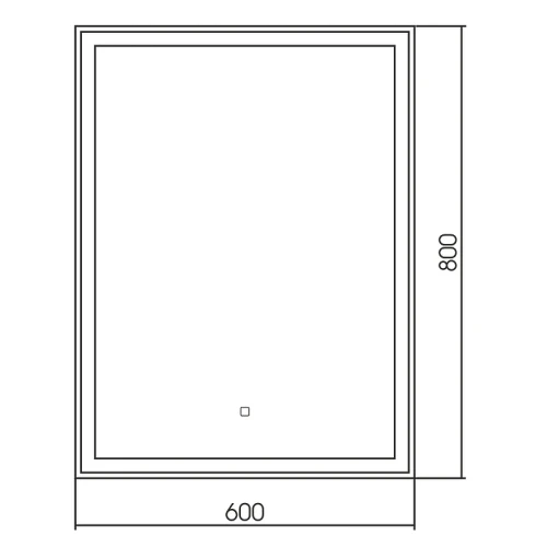 Зеркало Silver Mirrors Рига-2 60 ФР-00001484 с подсветкой с сенсорным выключателем и подогревом стекло