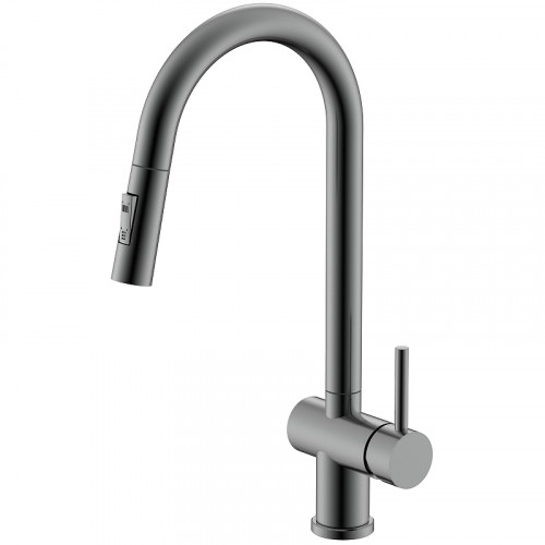 Смеситель для кухни Splenka S204.49.09 Графит матовый латунь