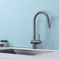 Смеситель для кухни Splenka S204.49.09 Графит матовый латунь