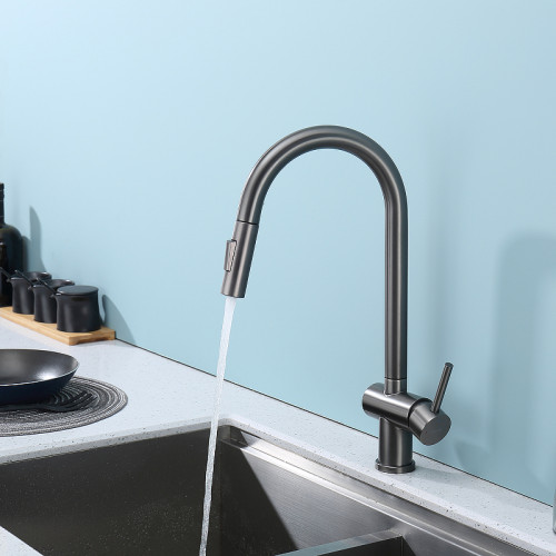 Смеситель для кухни Splenka S204.49.09 Графит матовый латунь