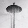 Комплект душевого уголка с душевой системой и аксессуарами AM.PM Gem 90x90 WK90EN профиль Черный матовый стекло прозрачное