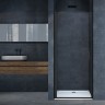 Душевая дверь Vincea Alpha 90 VDP-3AL900CLB профиль Черный стекло прозрачное