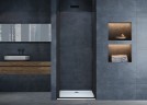 Душевая дверь Vincea Alpha 90 VDP-3AL900CLB профиль Черный стекло прозрачное