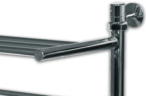 Водяной полотенцесушитель Ника Classic ЛП/ВП 50x50 с полкой Хром нержавеющая сталь
