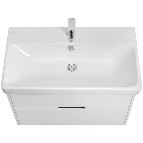 Тумба под раковину Aquaton Оливия 80 1A283101OL010 подвесная Белая матовая МДФ / ЛДСП