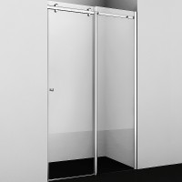 Душевая дверь WasserKRAFT Vils 100 56R12 профиль Хром стекло прозрачное