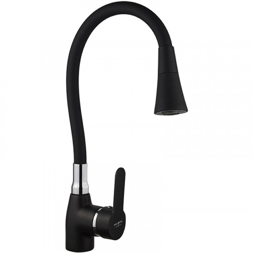 Смеситель для кухни Melodia della vita Ostessa MDV40617Black Черный латунь