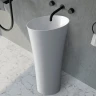 Раковина Abber Stein 50 AS2509 Белая матовая искусственный камень (литьевой мрамор) напольный