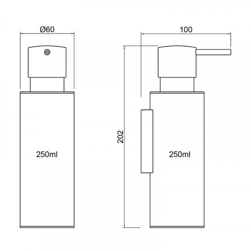 Дозатор для жидкого мыла Timo Saona 13339/13 цвет Никель