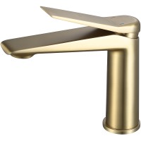 Смеситель для раковины ESKO Shanghai Gold SHA26Gold Брашированное золото латунь