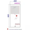 Зеркало Aqwella UM 40 UM0204 с подсветкой с бесконтактным выключателем