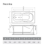 Акриловая ванна Relisan Neonika 170x70 Гл000000964 без гидромассажа