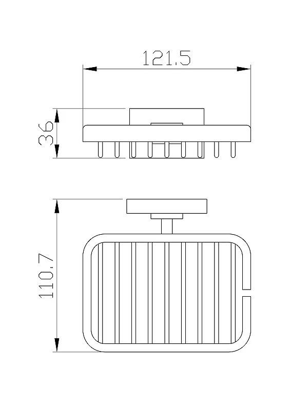 Мыльница Wonzon & Woghand Flat WW-9724 цвет Хром