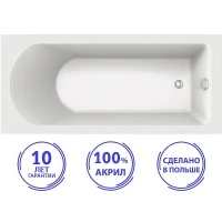 Акриловая ванна C-Bath Geba 180x75 CBQ009002 без гидромассажа