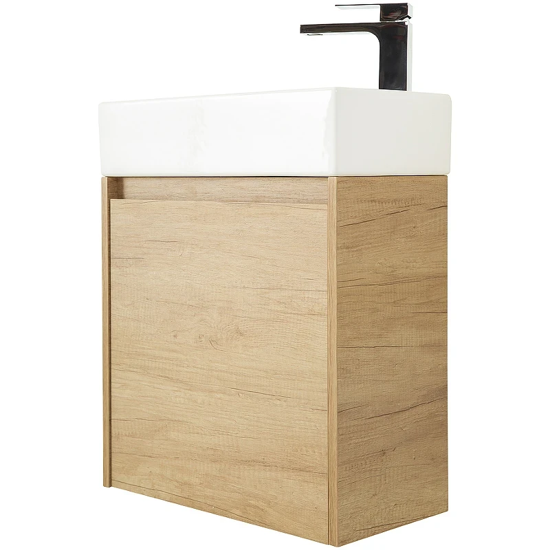 Тумба под раковину BelBagno Kraft Mini 50 R KRAFT MINI-500/260-1A-SO-RNN-R подвесная Rovere Nebrasca Nature МДФ / ЛДСП