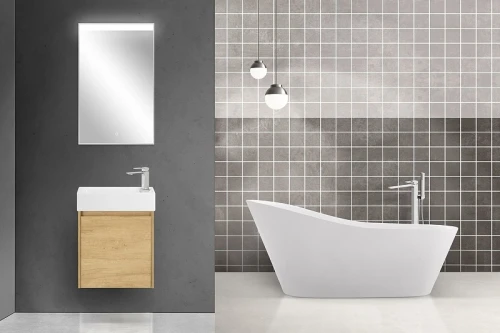 Тумба под раковину BelBagno Kraft Mini 50 R KRAFT MINI-500/260-1A-SO-RNN-R подвесная Rovere Nebrasca Nature МДФ / ЛДСП