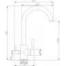 Смеситель для кухни ZorG Steel Hammer SH713CR Хром