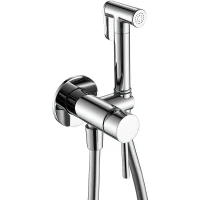 Гигиенический душ со смесителем AQUAme Siena AQM6217CR Хром латунь встраиваемый