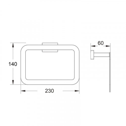 Кольцо для полотенец Shevanik SG56H SG5606H цвет Черный