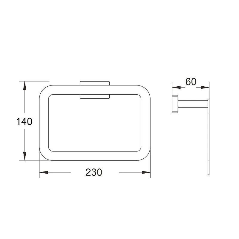 Кольцо для полотенец Shevanik SG56H SG5606H цвет Черный