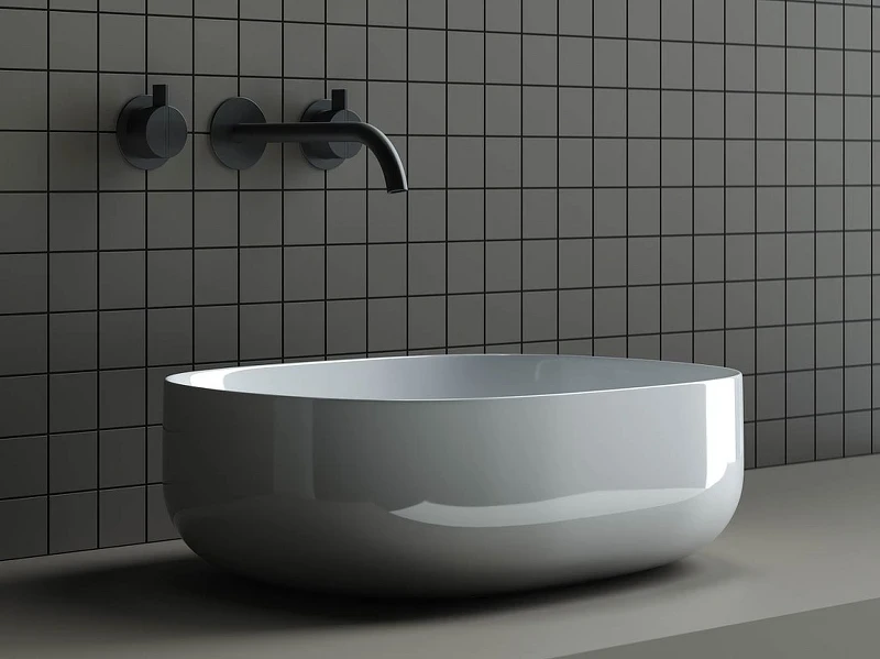 Раковина-чаша Ceramicanova Element 46 CN6018 Белая фарфор накладная