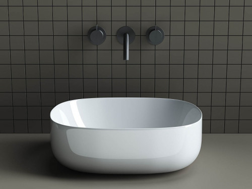 Раковина-чаша Ceramicanova Element 46 CN6018 Белая фарфор накладная