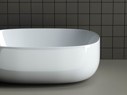 Раковина-чаша Ceramicanova Element 46 CN6018 Белая фарфор накладная