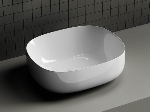 Раковина-чаша Ceramicanova Element 46 CN6018 Белая фарфор накладная