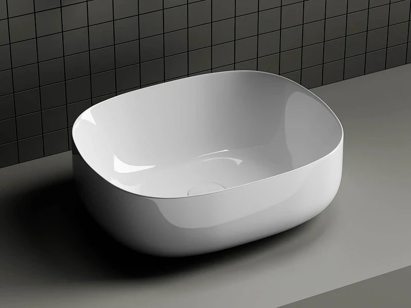 Раковина-чаша Ceramicanova Element 46 CN6018 Белая фарфор накладная