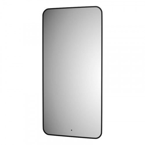 Зеркало Defesto Aura 60х120 DF 2978R с подсветкой 34W-3000K/ИК - выключатель/Теплый белый свет/Черная рама