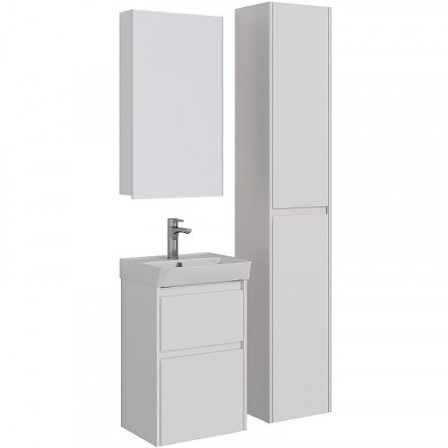 Тумба под раковину Lemark Combi 45 LM03C45T подвесная Белый глянец