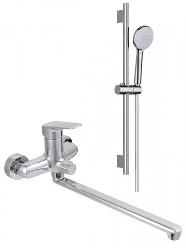 Смеситель для ванны Aquatek Вега AQ1037CR универсальный цвет Хром