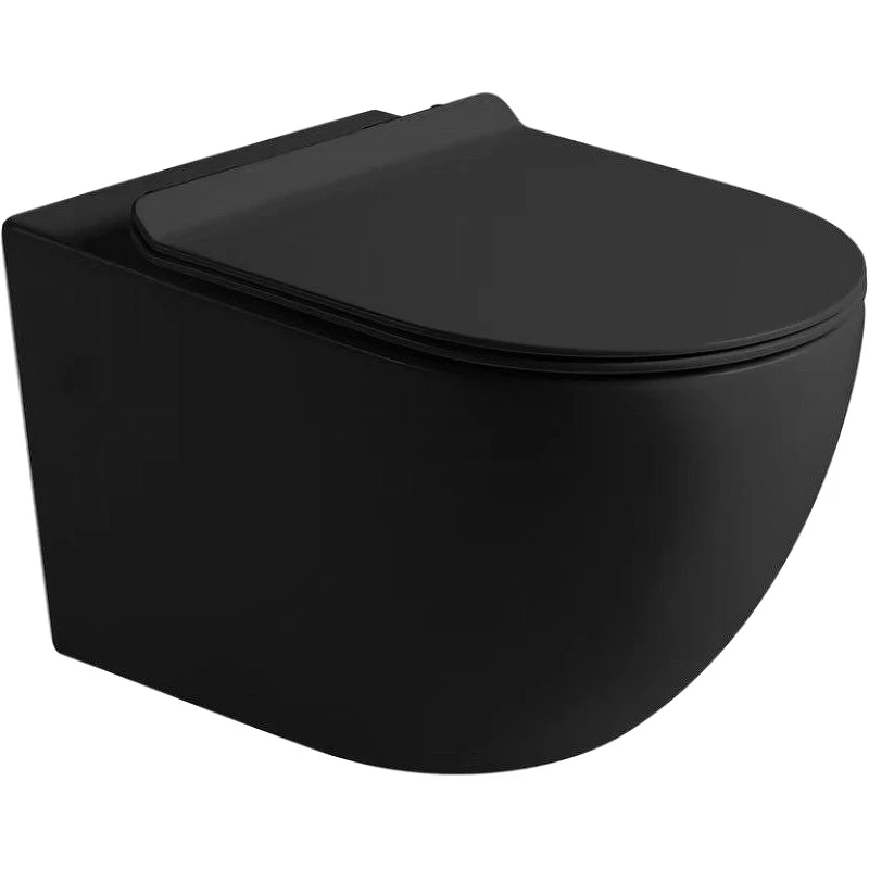 Унитаз SantiLine SL-5002MB подвесной с сиденьем Микролифт фаянс подвесной