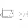 Унитаз SantiLine SL-5002MB подвесной с сиденьем Микролифт фаянс подвесной