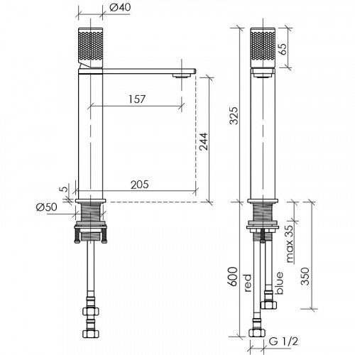 Смеситель для раковины Sancos Nexus SC9012BG Золото брашированное
