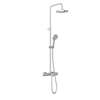 Душевая система Vitra Base Round A47303EXP с термостатом цвет Хром