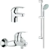 Комплект смесителей Grohe Euroeco 124428 Хром