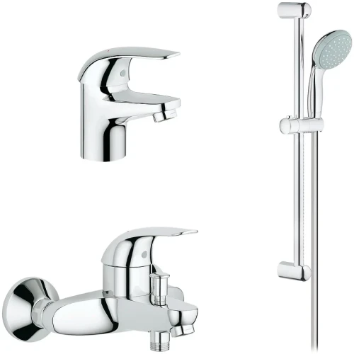 Комплект смесителей Grohe Euroeco 124428 Хром